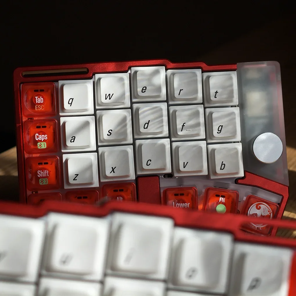 Cornix Split Keyboard Bluetooth Dual Mode 48 Keys CNC Shell VIAL Ergonomics Kaili Choc V2 Gaming Low Profile Mechanical Keyboard