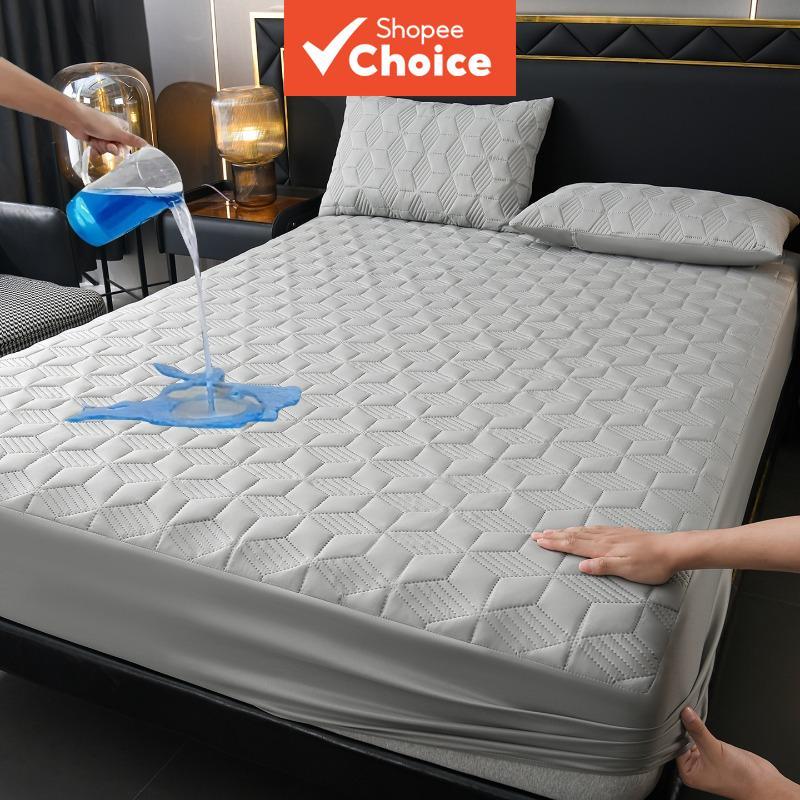 Lençol Impermeável 3d Acolchoado Com Borda De Alta Elasticidade Para Dormitórios Estudantis E Tatami