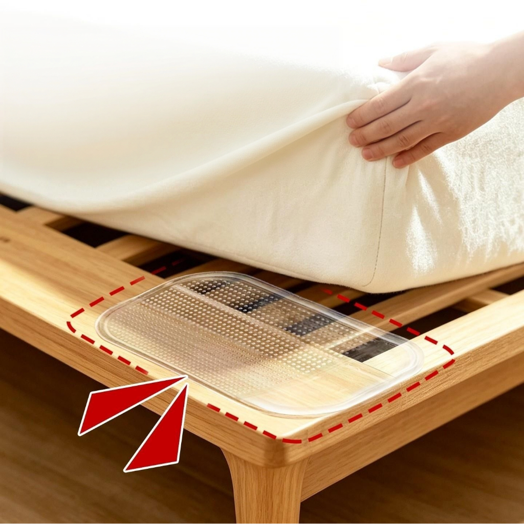 Novo Fixador Antiderrapante De Colchão Para Estrutura De Cama , Tatami , Almofada Anti-Mudança Não Danificada E Lavável