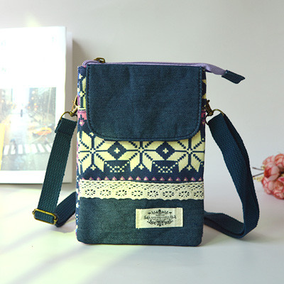 Ins Halter pescoço pequena carteira para o telefone móvel bolsa de moedas simples 2019 portátil Retro moeda bolsa fivela