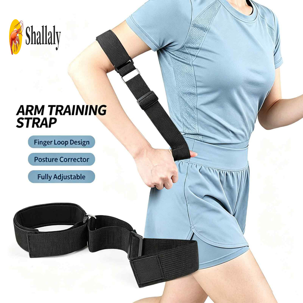 Physical Training Equipment Golf Swing Aid Adjustable Running Arm Band with Thumb Loop – Sports Posture Correcting Str