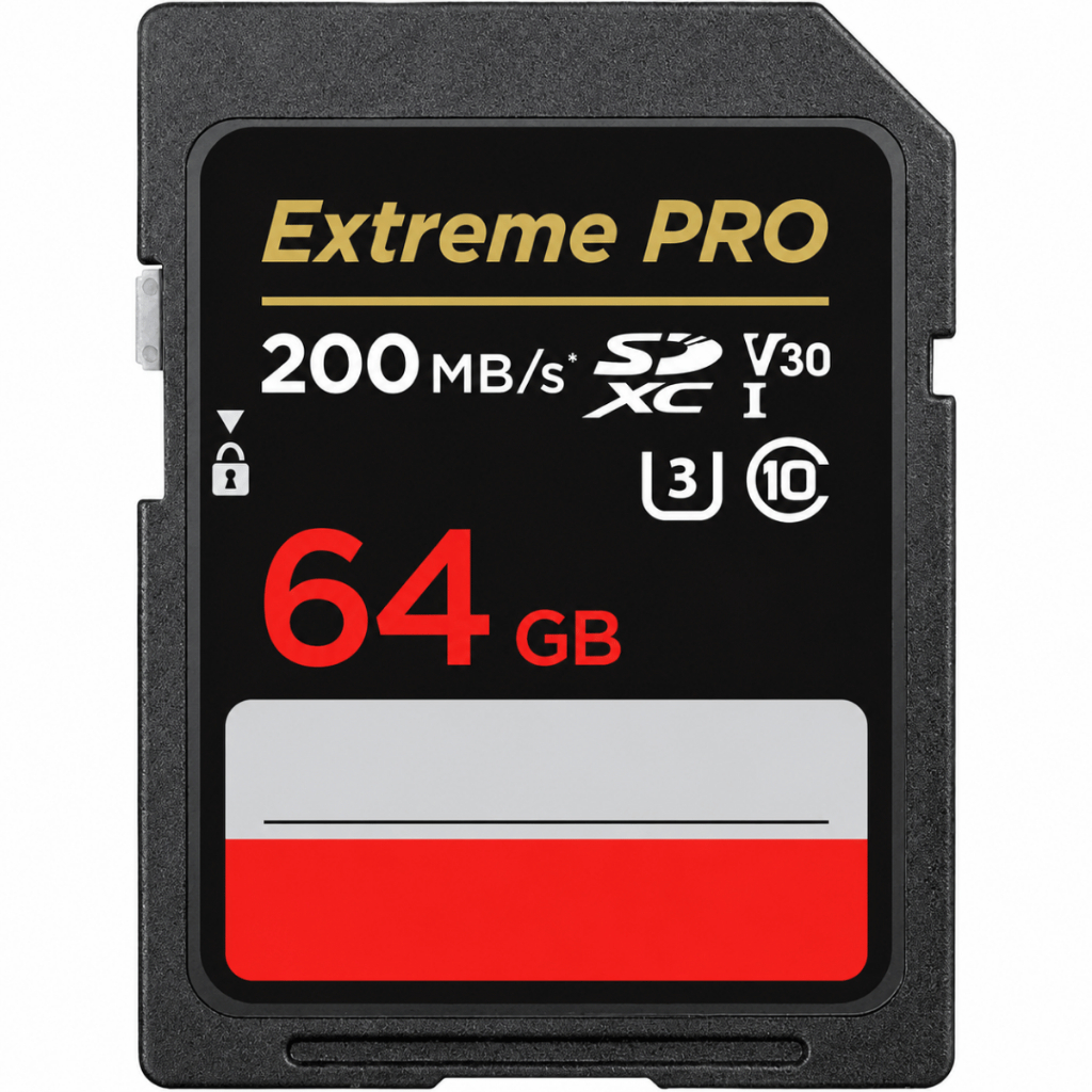 Cartão de Memória Sdxc 64gb Extreme Pro V30 200Mbs