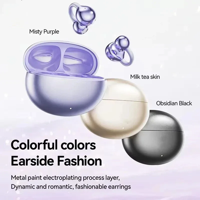 Latest Wireless earbuds Ear Clip Headset ENC Bluetooth5.4 Headphone Noise Cancelling Earphone With Mic for Xiaomi Iphone