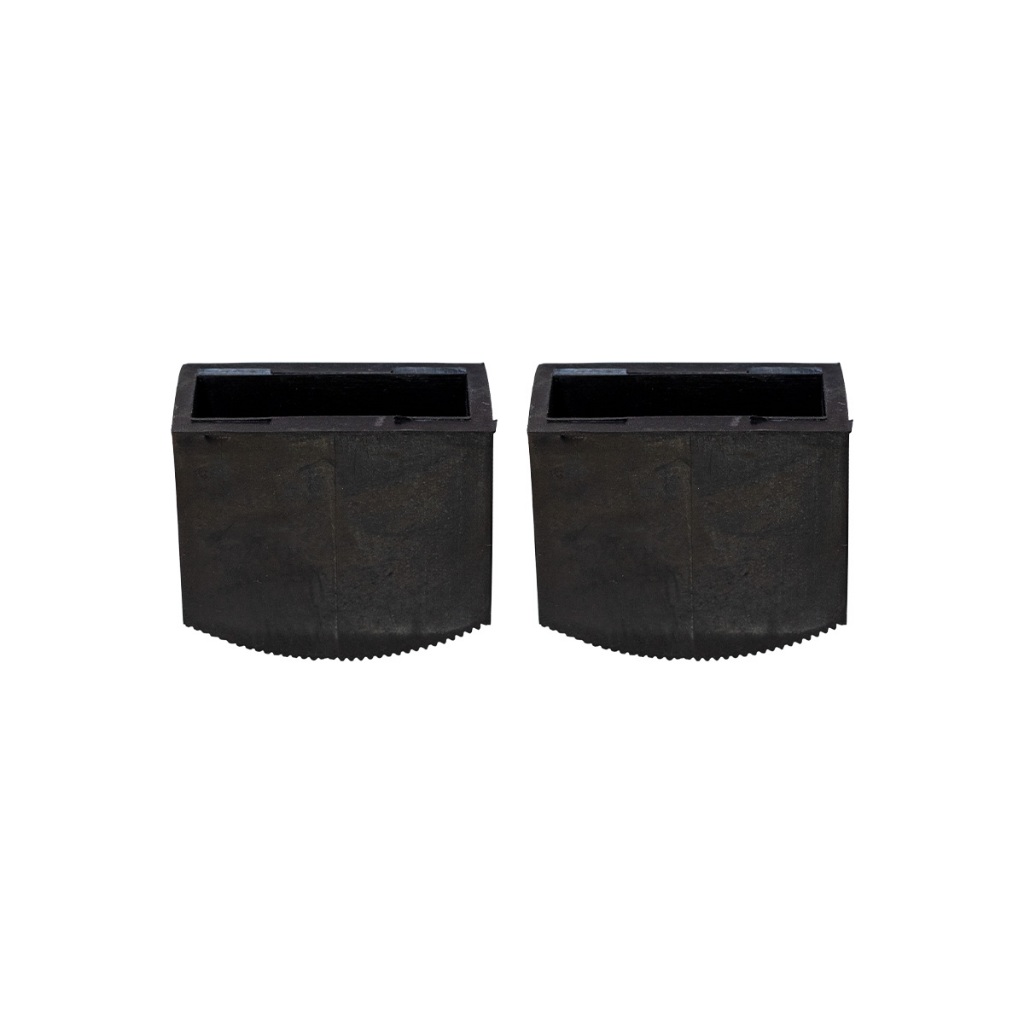 Sapata Pe Borracha Para Escada De Aluminio 21x63mm Kit 2 Pçs