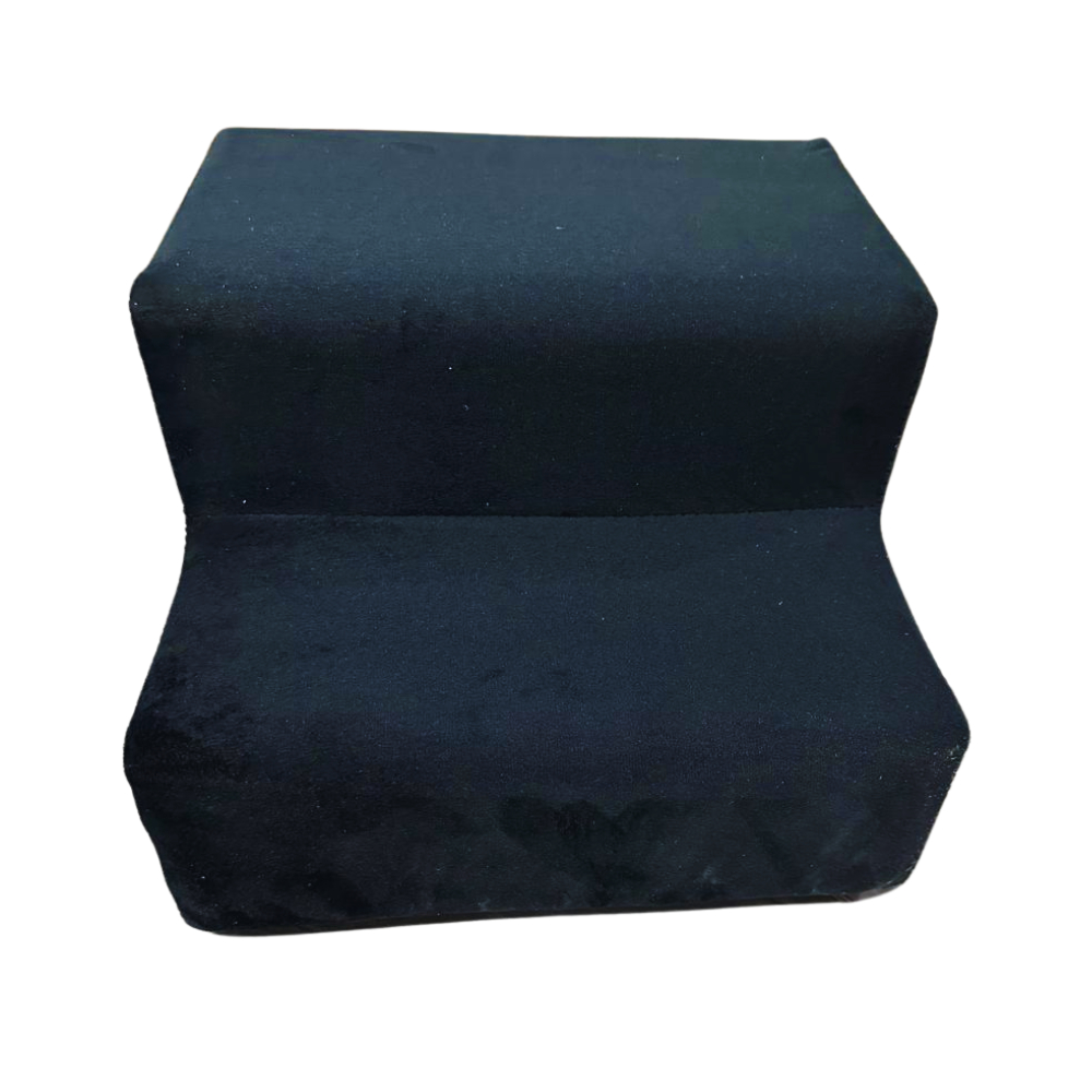 Escada para maca estetica estofada escadinha 02 degraus veludo