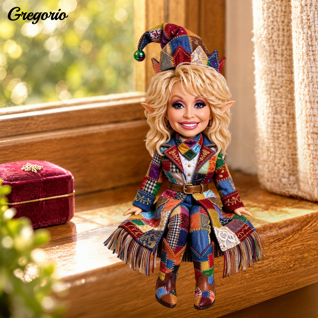 Cute Resin Ornaments for Home Decor Decorative Figurines for Entrance Table Lady Figurine Ornament Patchwork Clothes Hat