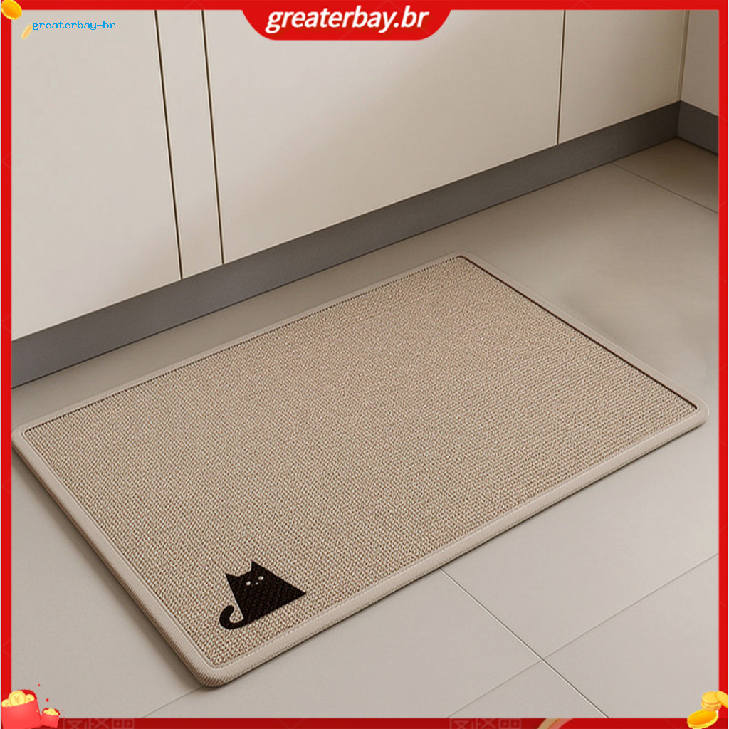 Absorbent Anti-slip Entrance Door Mat Washable Linen Floor Rug for Bathroom Kitchen Entryway – Durable Quick-dry Non-s