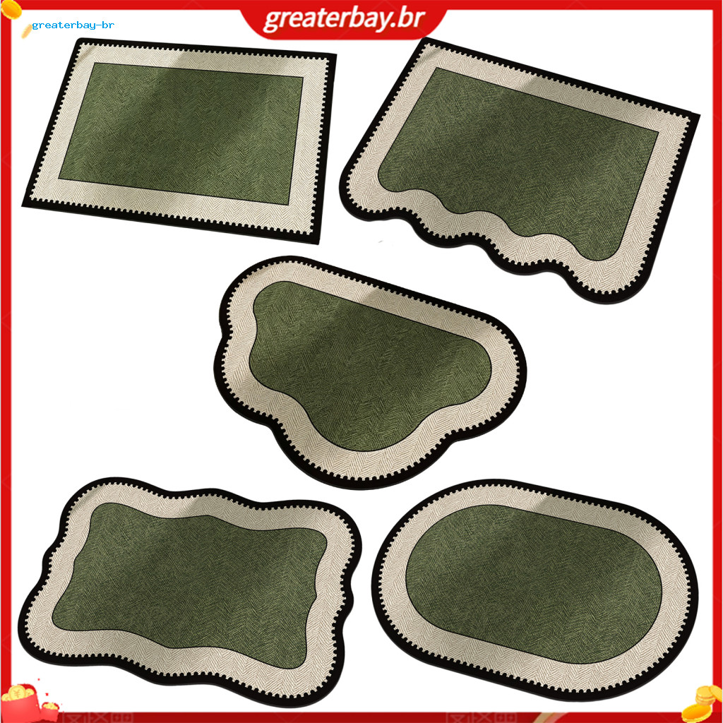 Super Absorbent Bathroom Door Mat with Anti-slip Bottom Retro Diatomaceous Earth Floor Rug for Shower Home Entrance –