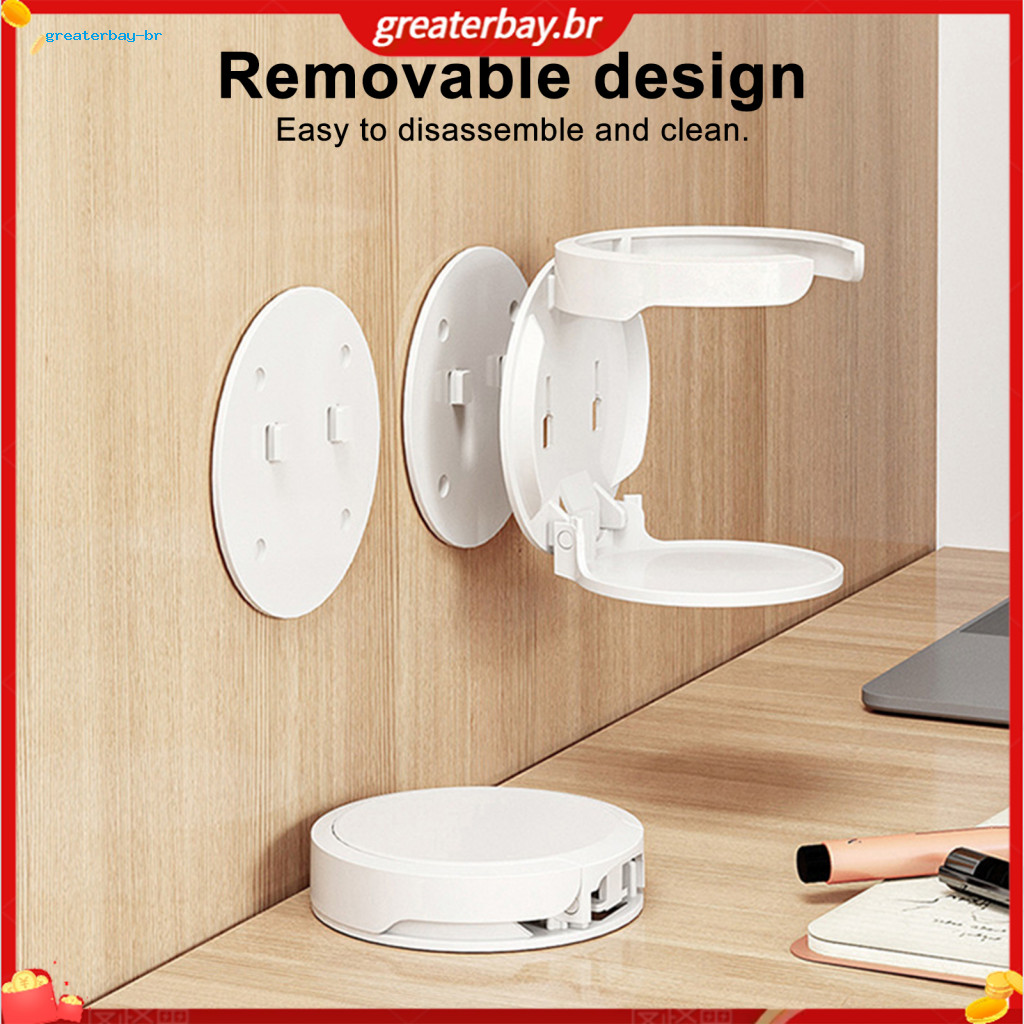 Foldable Wall-mounted Cup Holder for Coffee Water Bottles Up to 83mm Portable Space-saving Plastic Drink Storage Rack fo