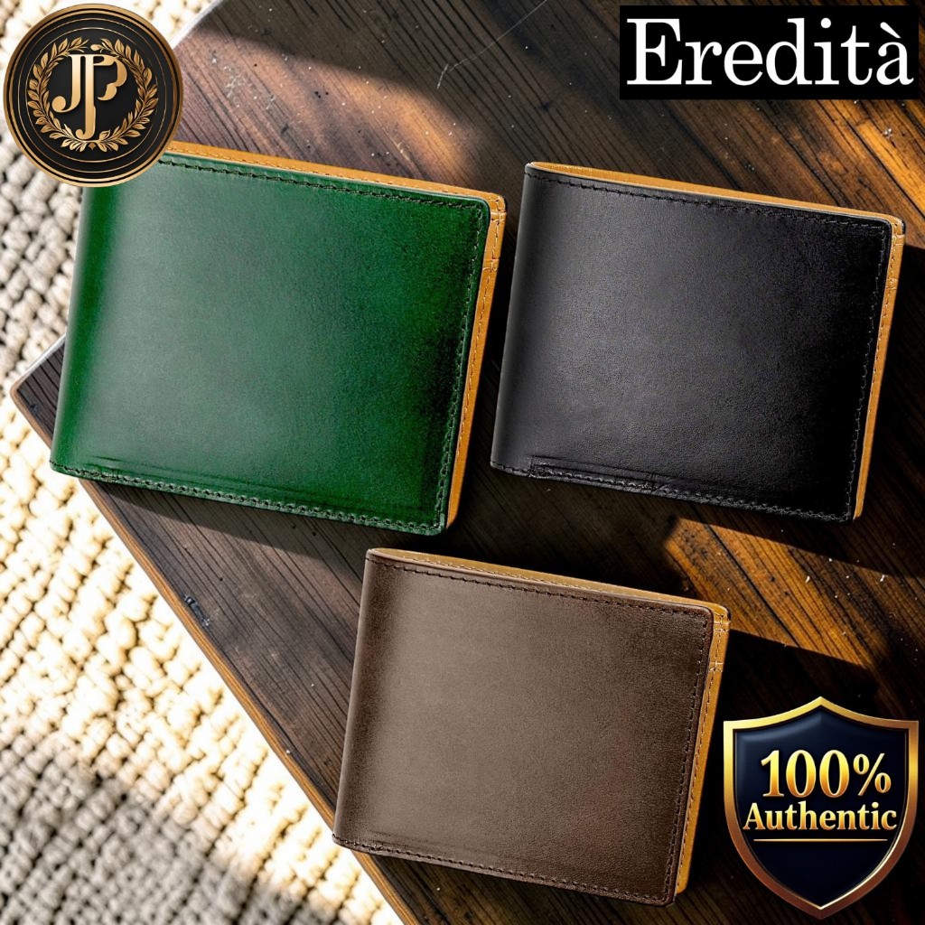 [EREDITA] Men’s Bifold Wallet WL11 - Genuine Buttero Italian Leather
