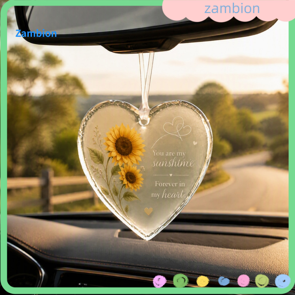 Christmas Tree Pendant Pet Ornaments Acrylic Heart Ornament with Design Emotional Message Lightweight Transparent Hangin