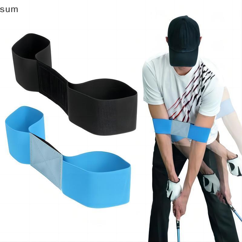 [sum] 1Pc Elástico Golf Swing Trainer Arm Band Gesture Corrector Training Aid Praticando Guid Para Homens Mulheres Inici