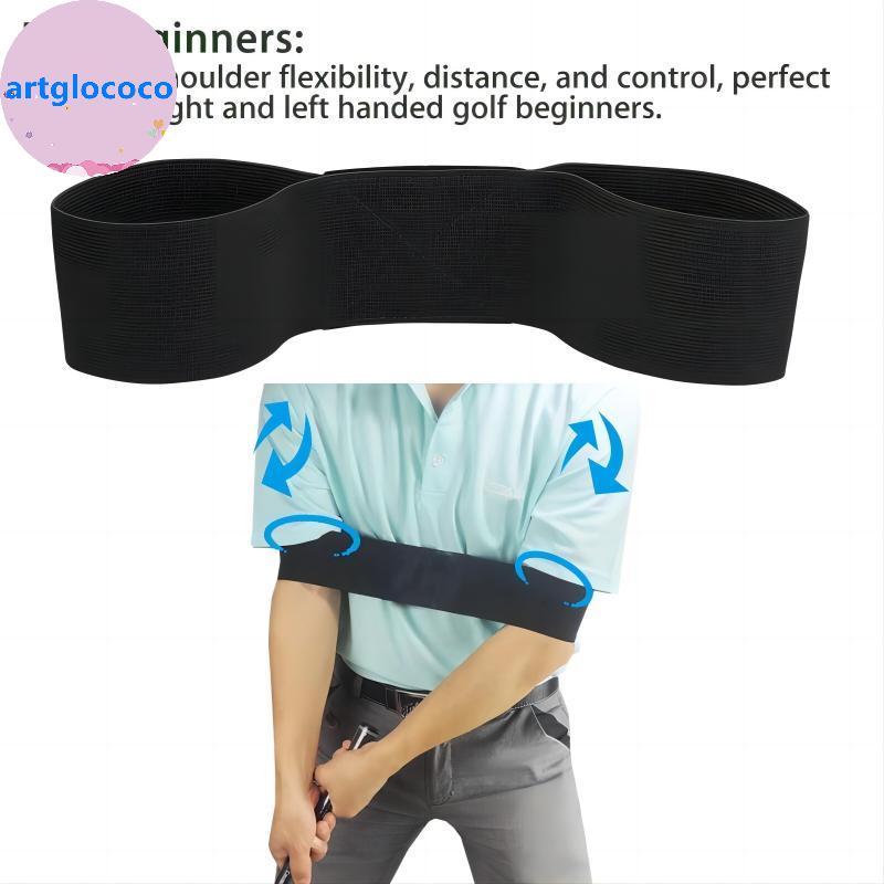 Artglococo 1Pc Elástico Golf Swing Trainer Arm Band Gesture Corrector Training Aid Praticando Guid Para Homens Mulheres