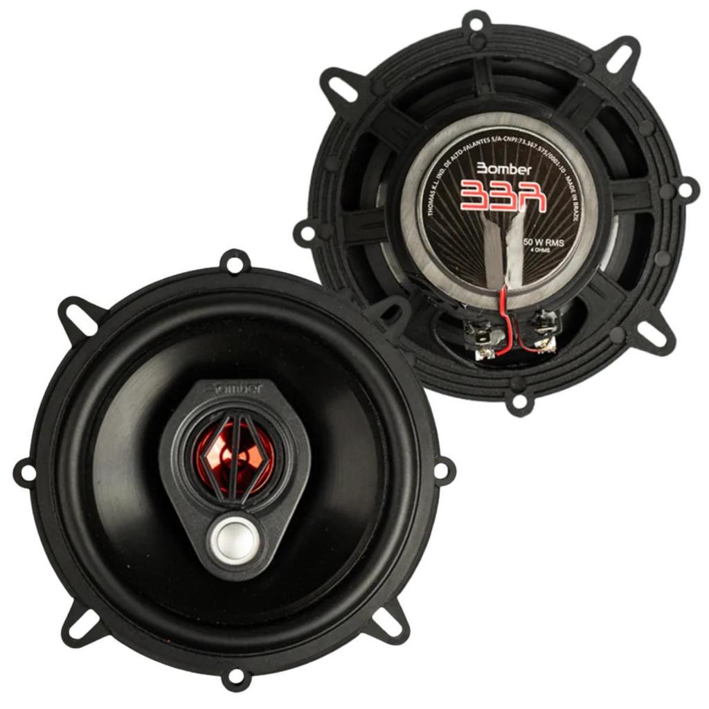 Kit Alto-falantes Triaxial 5 Polegadas 50W RMS 4 OHMS