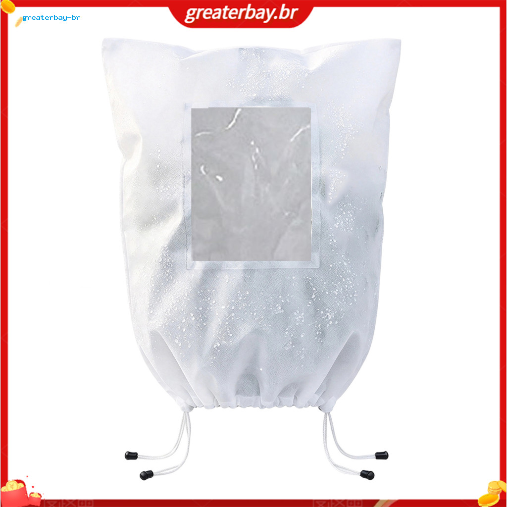 Winter Plant Cover with Window Frost Protection Blanket for Outdoor Potted Plants Shrubs Zipper Drawstring Non-woven Fab