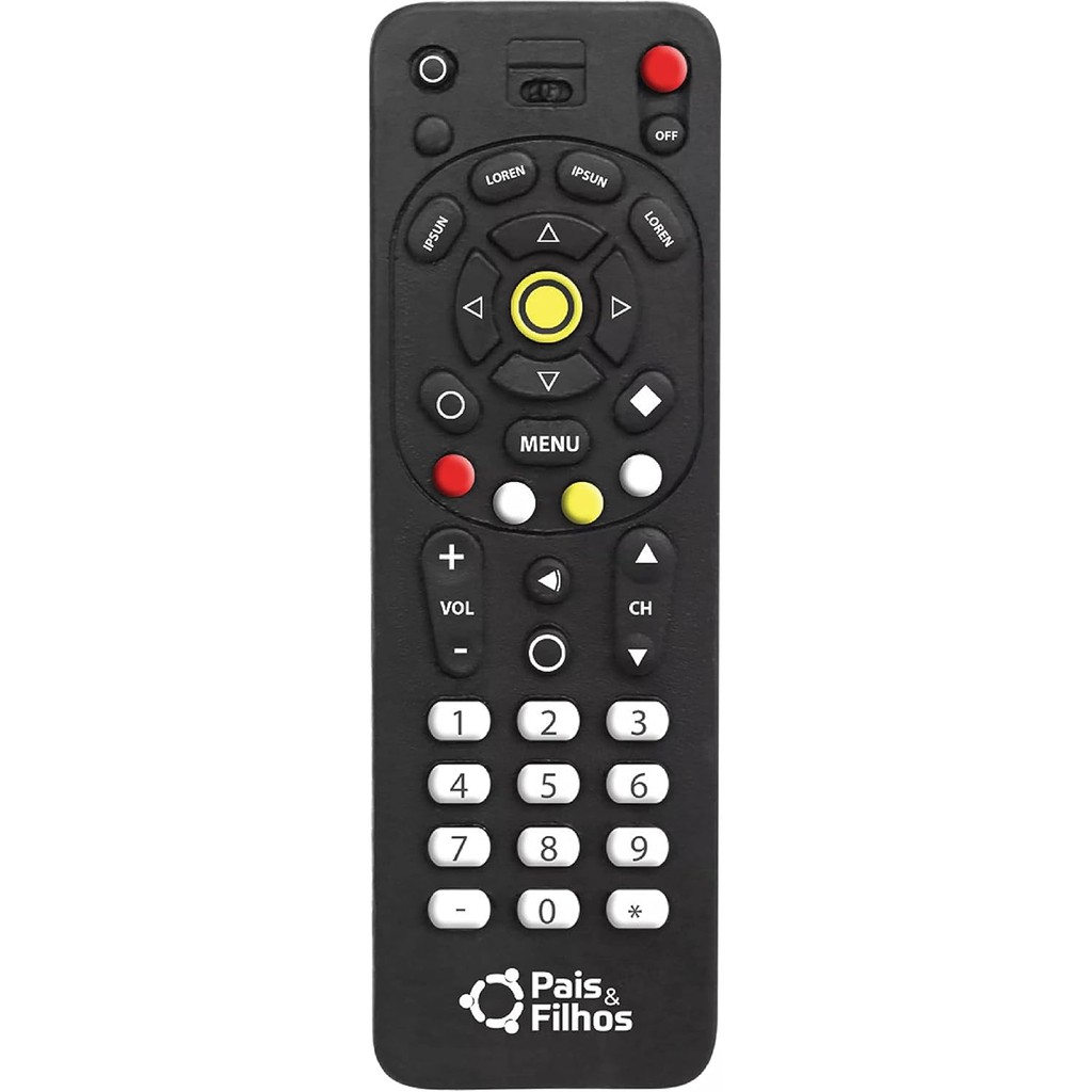 Mordedor Meu Controle Multi-Colored Tamanho Único Pais E Filhos