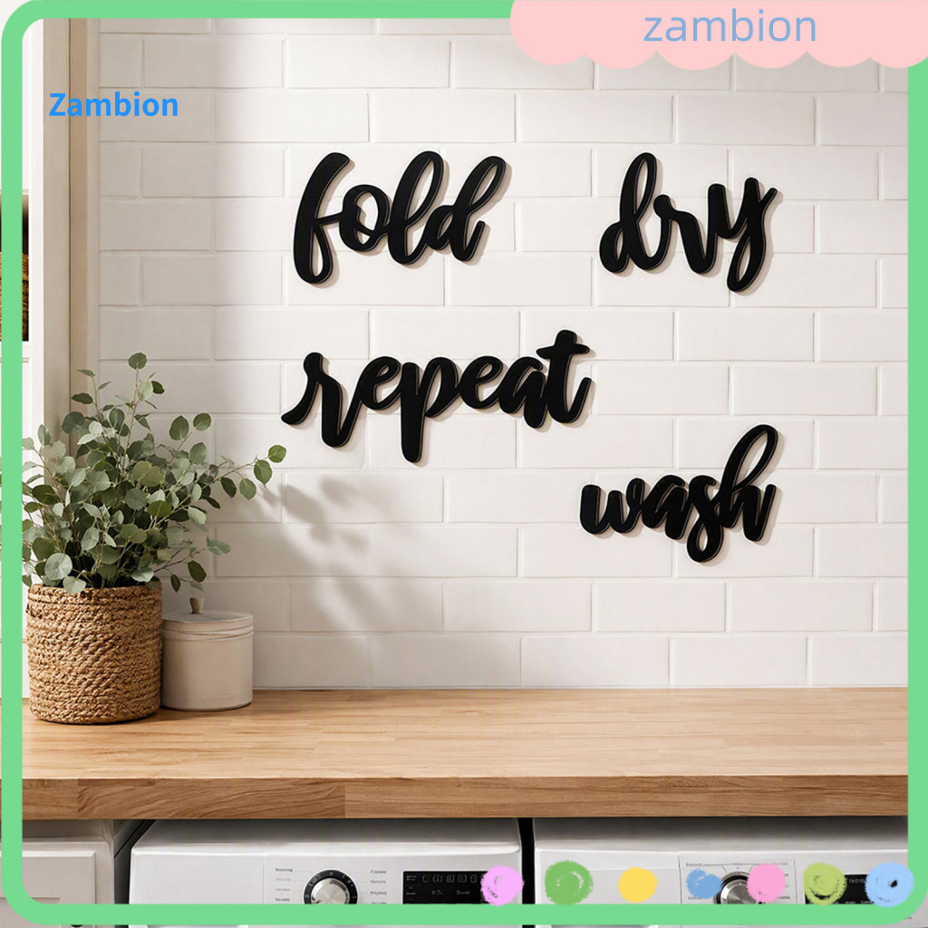 Easy Install Wall Decor for Room Wooden 3d Letters Stickers Self-adhesive Retro English Word Decals for Home Bedroom Nur