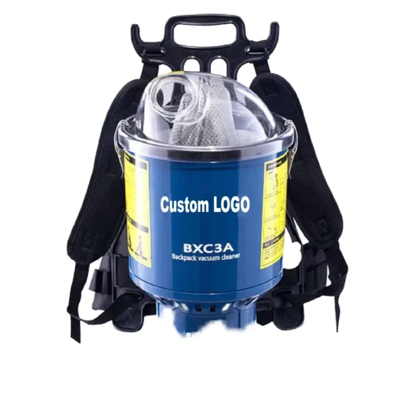 Mini BXC3A 4L Electric Handheld Vacuum Cleaner Blue Backpack Upright Dry Functions for Car Industrial Business Hotel US Plug
