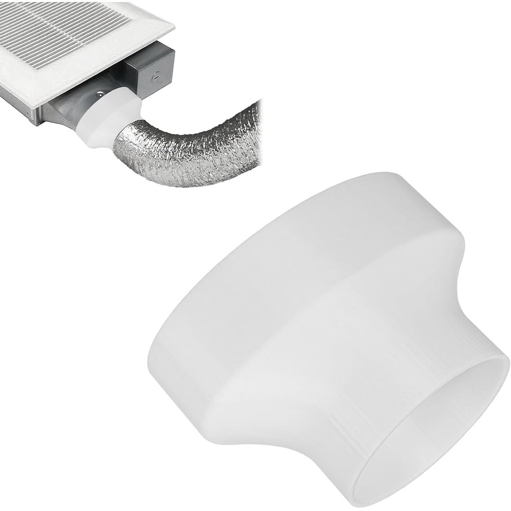 Adaptador de Duto Oval de 4 Polegadas para Redondo de 3 Polegadas para Ventilador de Exaustão Panasonic, Conector Reduto