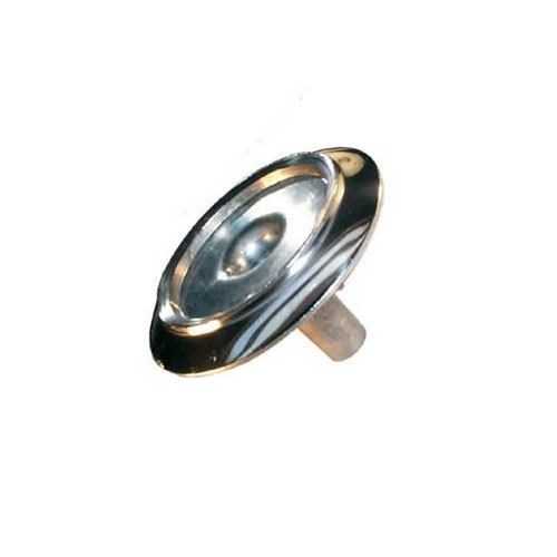 Puxador Embutir Oval Cromado Automotivo Náutico Metal Resistente Luxo Premium Forte Acabamento Discreto