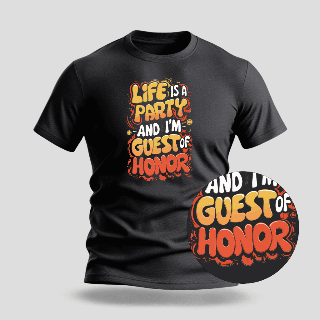 Camiseta Premium Estampa Guest of Honor - 100% Algodão - 033