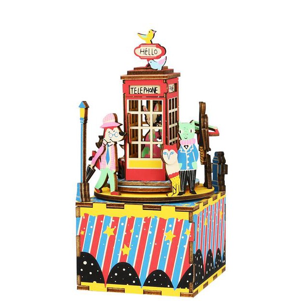 [12495] DIY - Caixa de Música - Phone Booth 71 peças