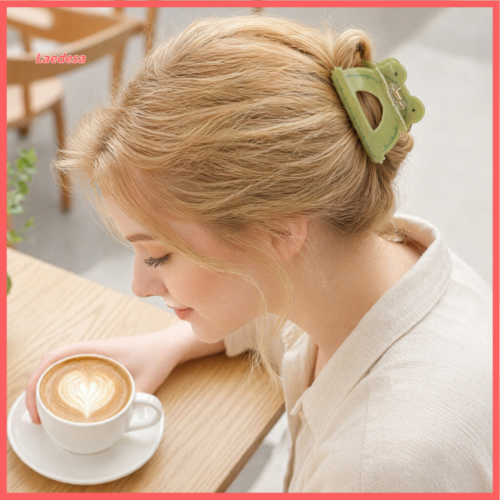 Damage-free Hair Clip Thick Built-in Spring Claw Transparent Soft Acrylic Curved Anti-slip Teeth Cute Cartoon Style for