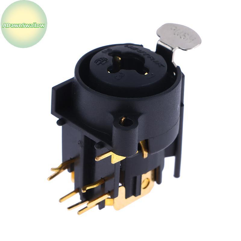 ADS 1pcbo XLR E Conector Ja De 6.35 Mm , De Chassi De Montagem Em Painel Para Sistema De Microfone/MIC/Áudio/Vídeo , Lig