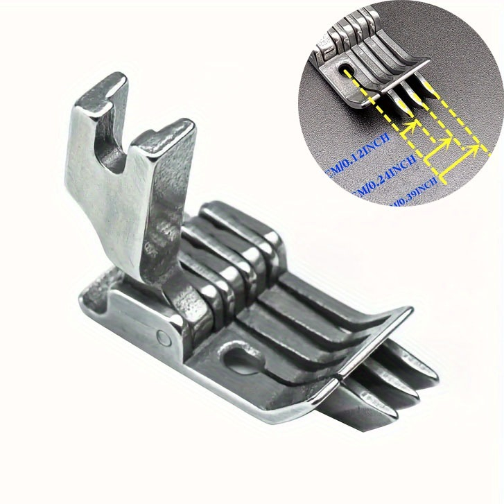 Novo Design SP-18 Pé De Costura Industrial De Três Bordas Guia Para Máquina De Ponto De Bloqueio Reto 0.3 0.6 1.0