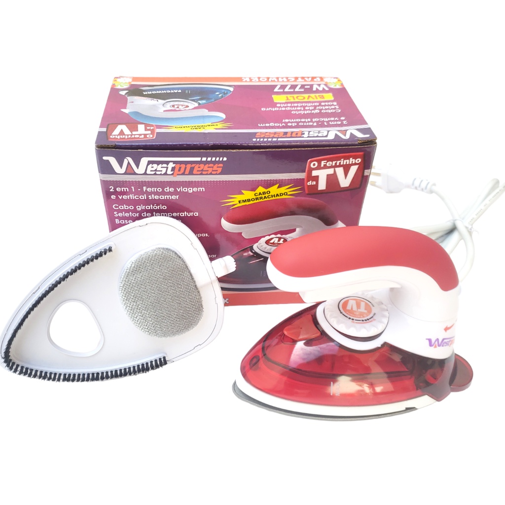 Mini Ferro De Passar À Vapor Para Viagem Steamer Bivolt/ cores sortidas pachwork br