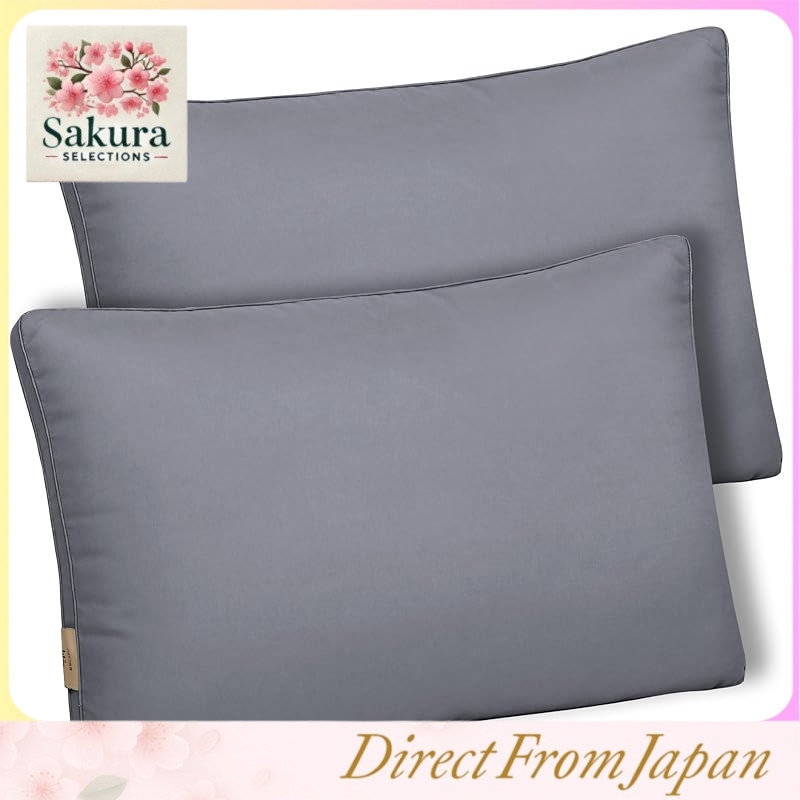 Conjunto de Travesseiros Premium de Pelúcia com Altura Ajustável, Fabricados no Japão – Qualidade de Hotel, Laváveis, Ergonômicos, 63x43cm para Alívio da Dor no Pescoço