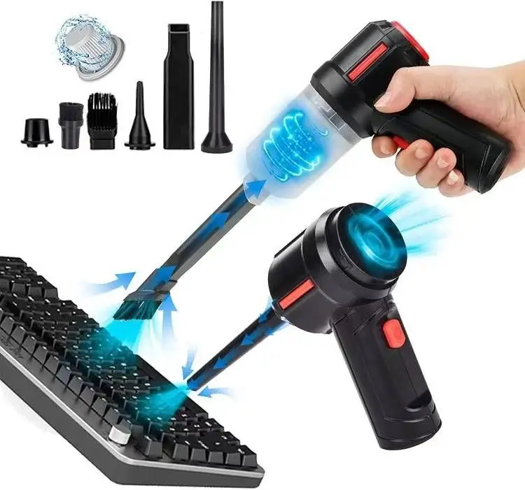 3-in-1 Wireless Handheld Vacuum Cleaner, Mini Electric Dust Blower Portable 8000Pa for Car/Office Keyboard/Home Sofa/PC
