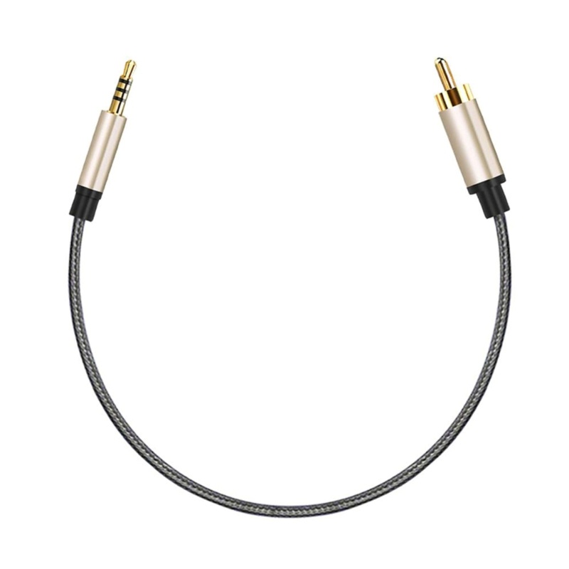 YYS RCA Para 3 5mm Cabo Aux Macho Jack Adaptador Trançado De Nylon
