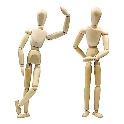 Manequim Boneco Articulado De Madeira Masculino Moda/ Arte/ Desenho/ Decoração 21,5cm