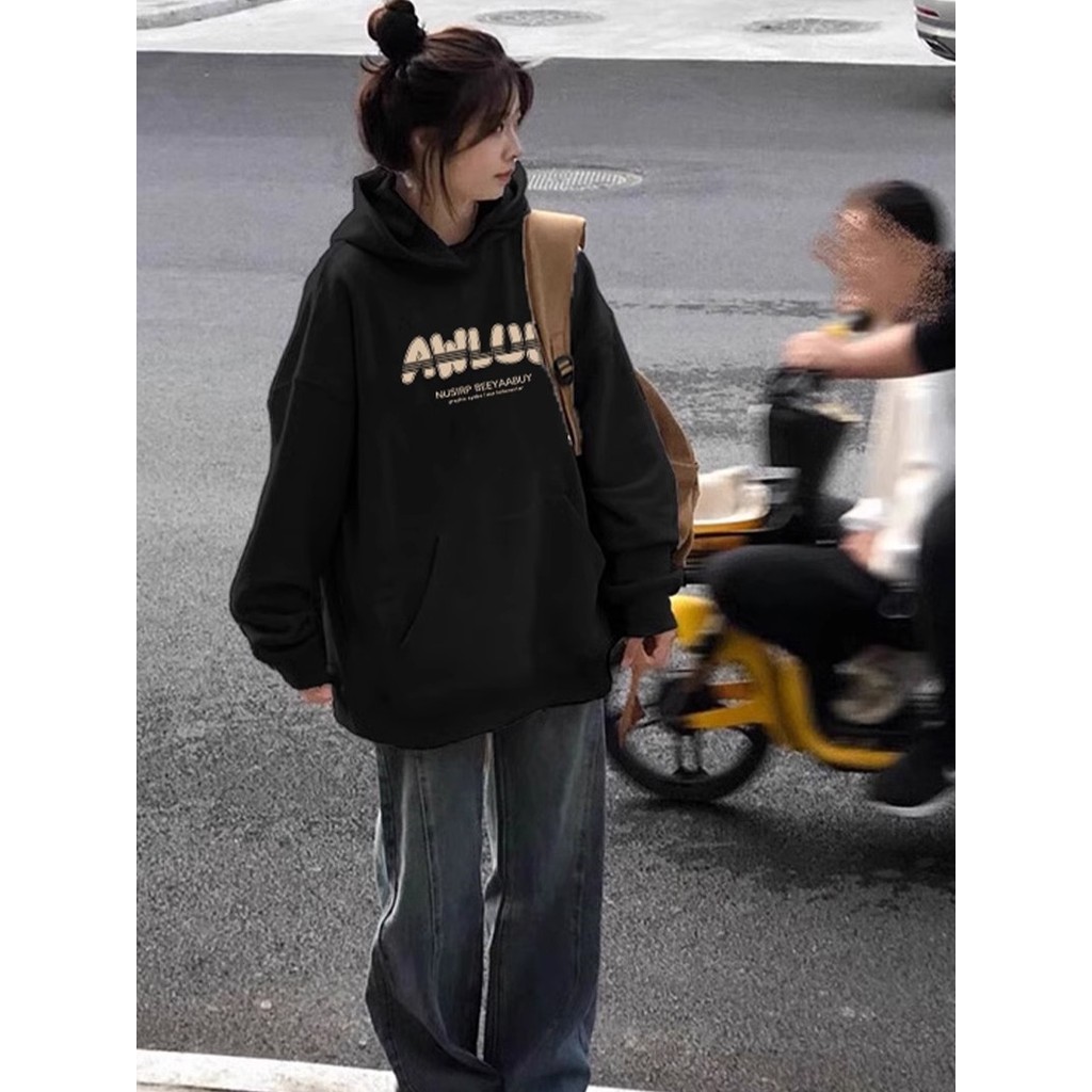 American Street Wear High-End moletom com capuz feminino 2026 novo estilo de venda quente outono inverno solto estilo pr