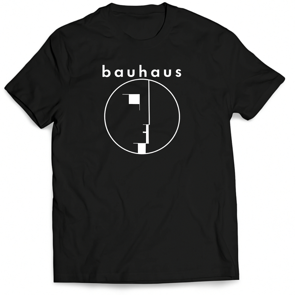 Camiseta Bauhaus Banda de Rock Anos 80 100% Algodão Unissex
