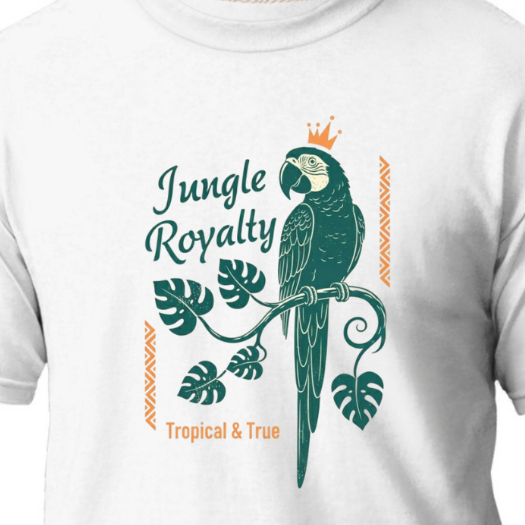 Camiseta Aalgodão T-shirt Arara Floreta Natureza Jjungle Tropical Brasil