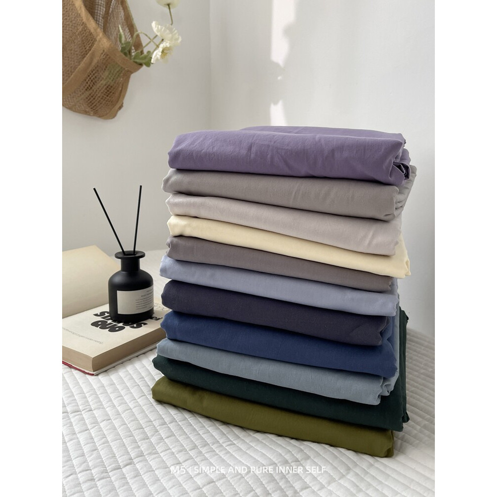 100 algodão puro algodão cor sólida único lençol de cama duplo capa Tatami Simmons capa de colchão protetora