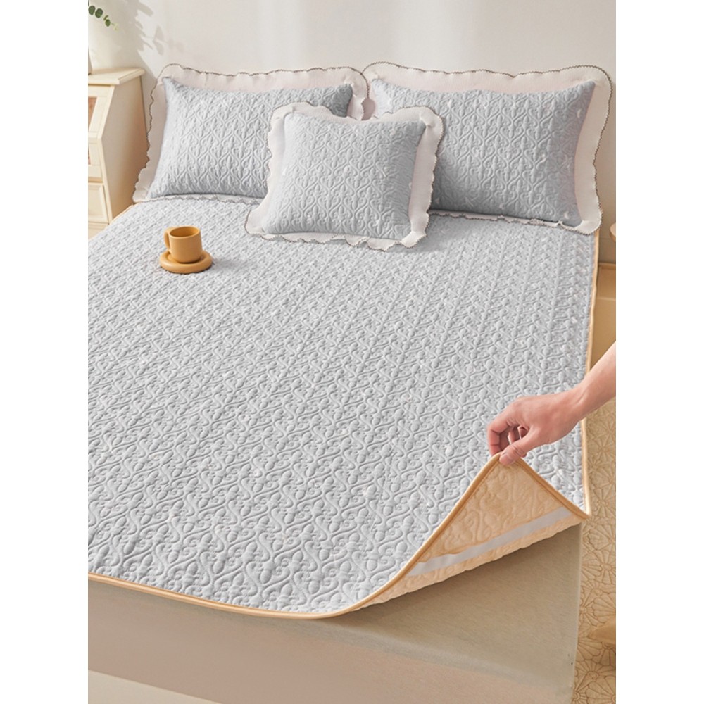 Colchão Tatami de algodão puro capa de cama tapete macio antiderrapante primavera verão estilo simples almofada de cama