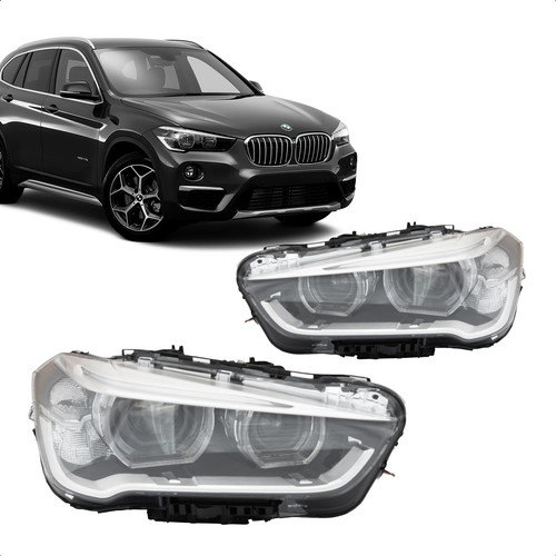 Farol Bmw X1 2016 2017 2018 2019 Eletrico Com Led