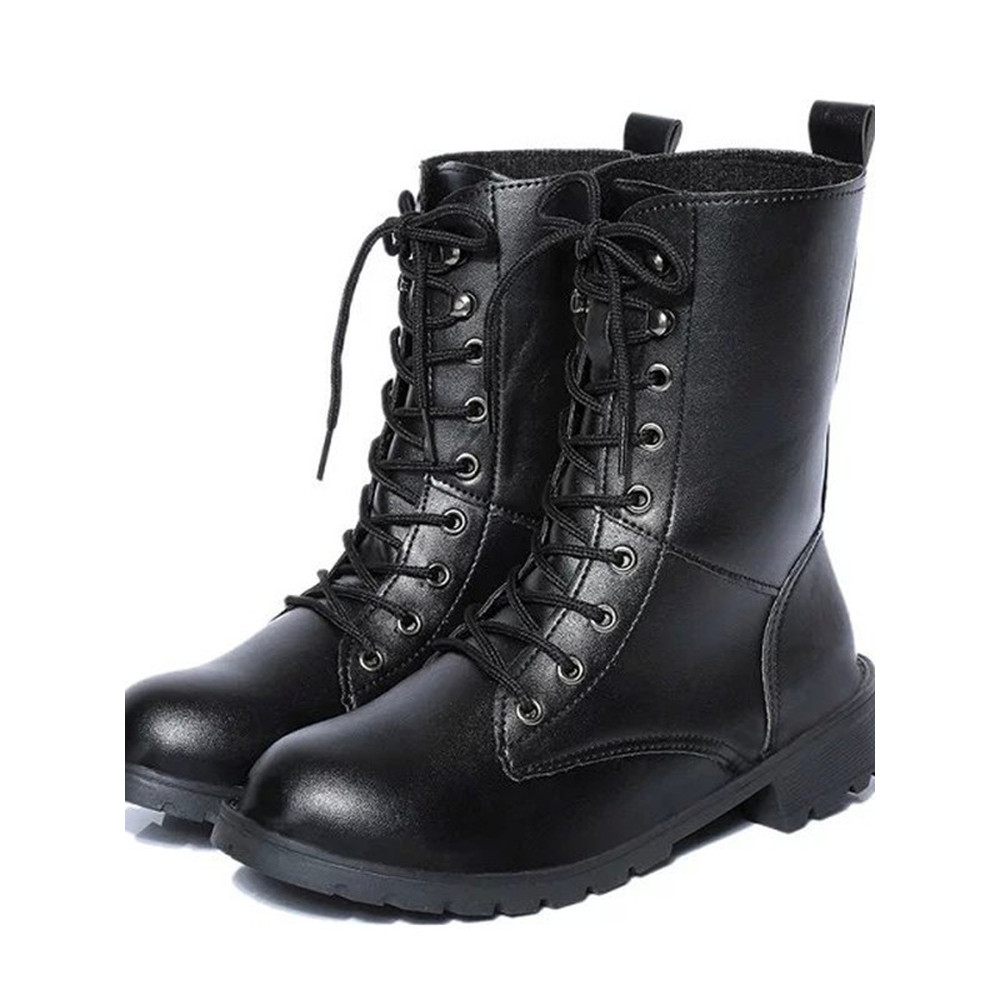 Tempo integral Su Mucheng Master cosplay sapatos Universal preto Mid-Tube botas Martin botas Anime cos sapatos pronto es
