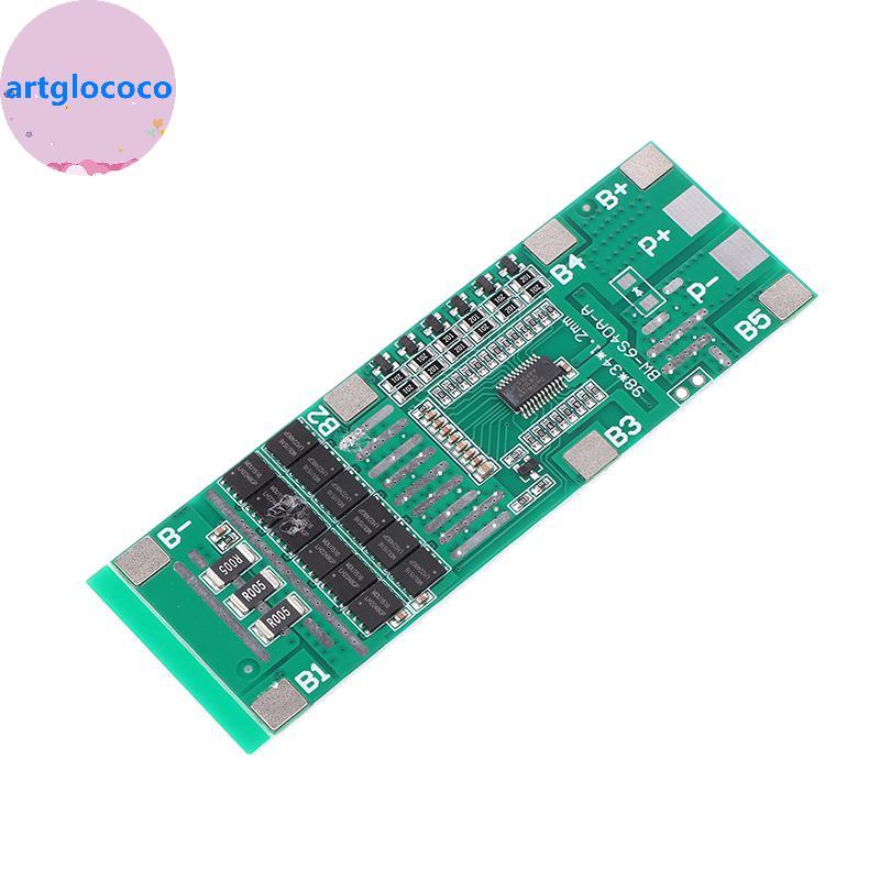 Artglococo 22V 24V 6S 40A 18650 Li-Ion Porotect Placa Iluminação Solar BMS PCB Com Equilíbrio Para Scooter Ebike BR