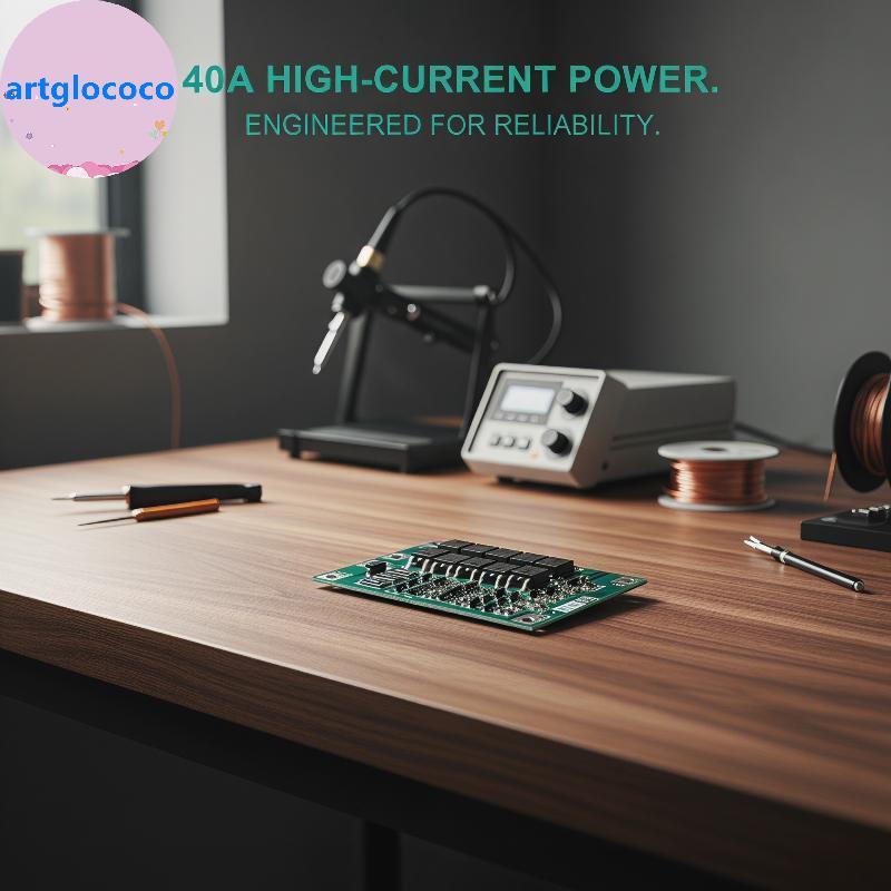 Artglococo 3S/4S 40A 60A Placa De Proteção Do Carregador De Bateria De Íon-Lítio 18650 BMS Para Motor De Broca 11.1V 12.