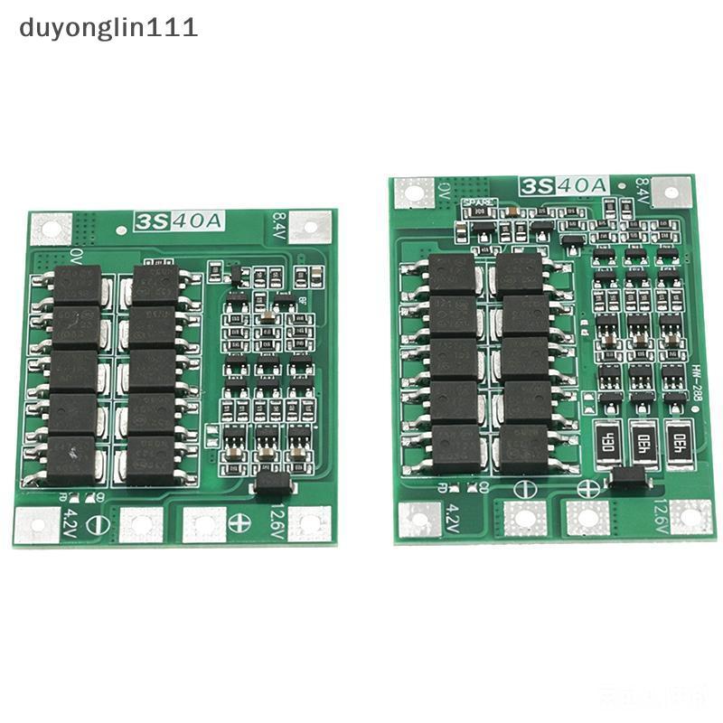 (duyonglin111) 3S/4S 40A 60A Placa De Proteção Do Carregador De Bateria De Íon-Lítio 18650 BMS Para Motor De Perfuração