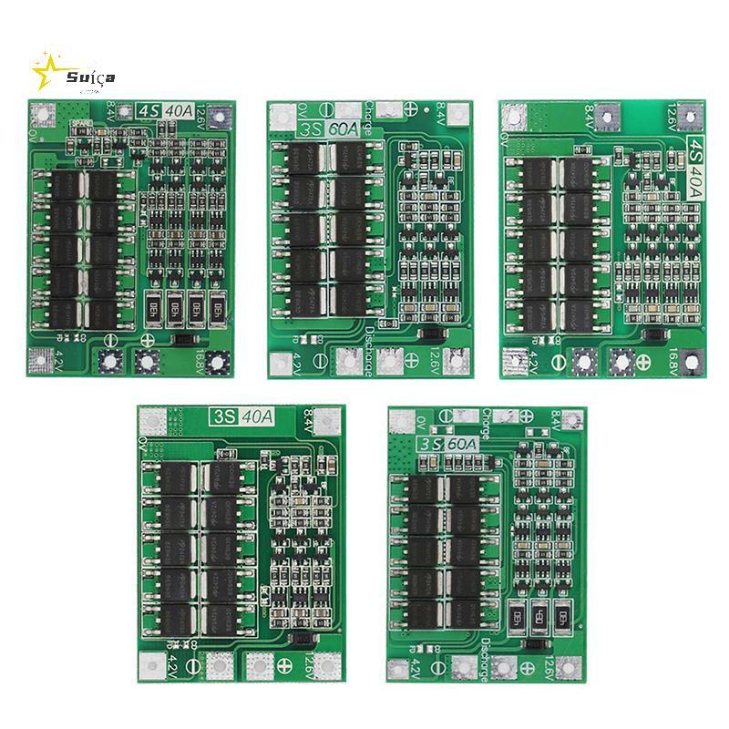 Awhrtwb 3S 4S 40A 60A Placa De Proteção Do Carregador De Íon-Lítio 18650 BMS Para Motor De Broca 11.1V 12.6V/14.8V 16.8V