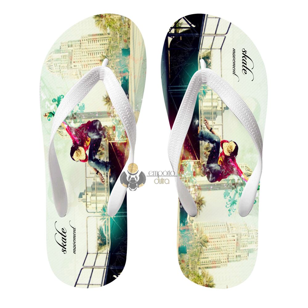 Chinelo adulto ou infantil Skate movement