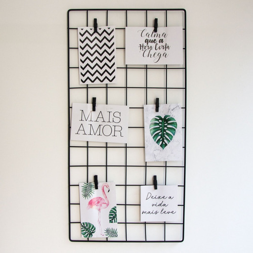 Tela Aramada Memory Board Painel De Fotos Aramado 30x60