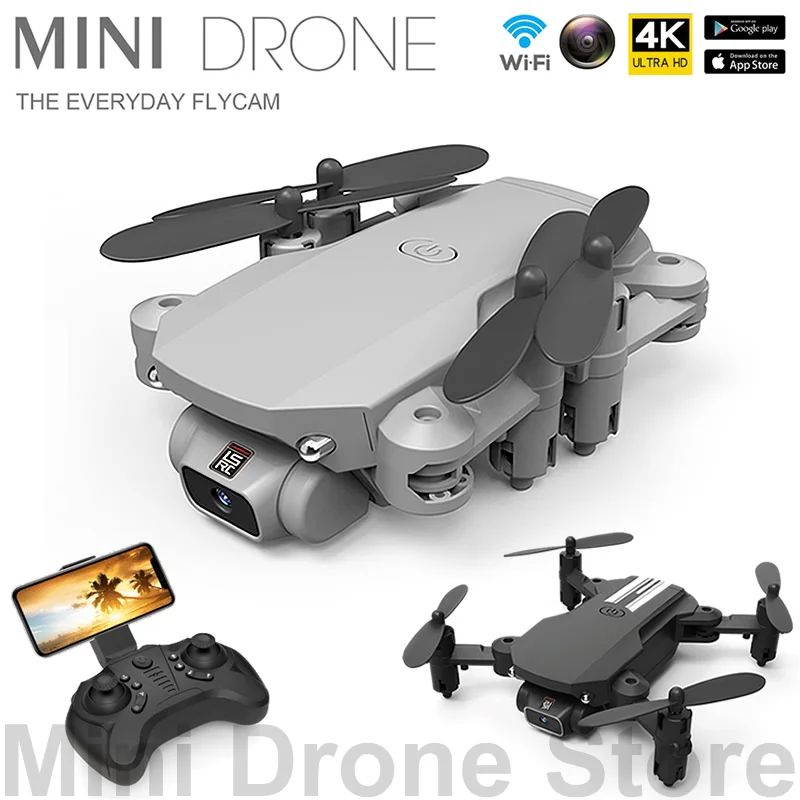 MIN Easy Fly RC Helicopters Toy Gift Mini FPV VR Drone 4k 1080P HD Aerial Photography Folding Quadcopter With Camera Free Return