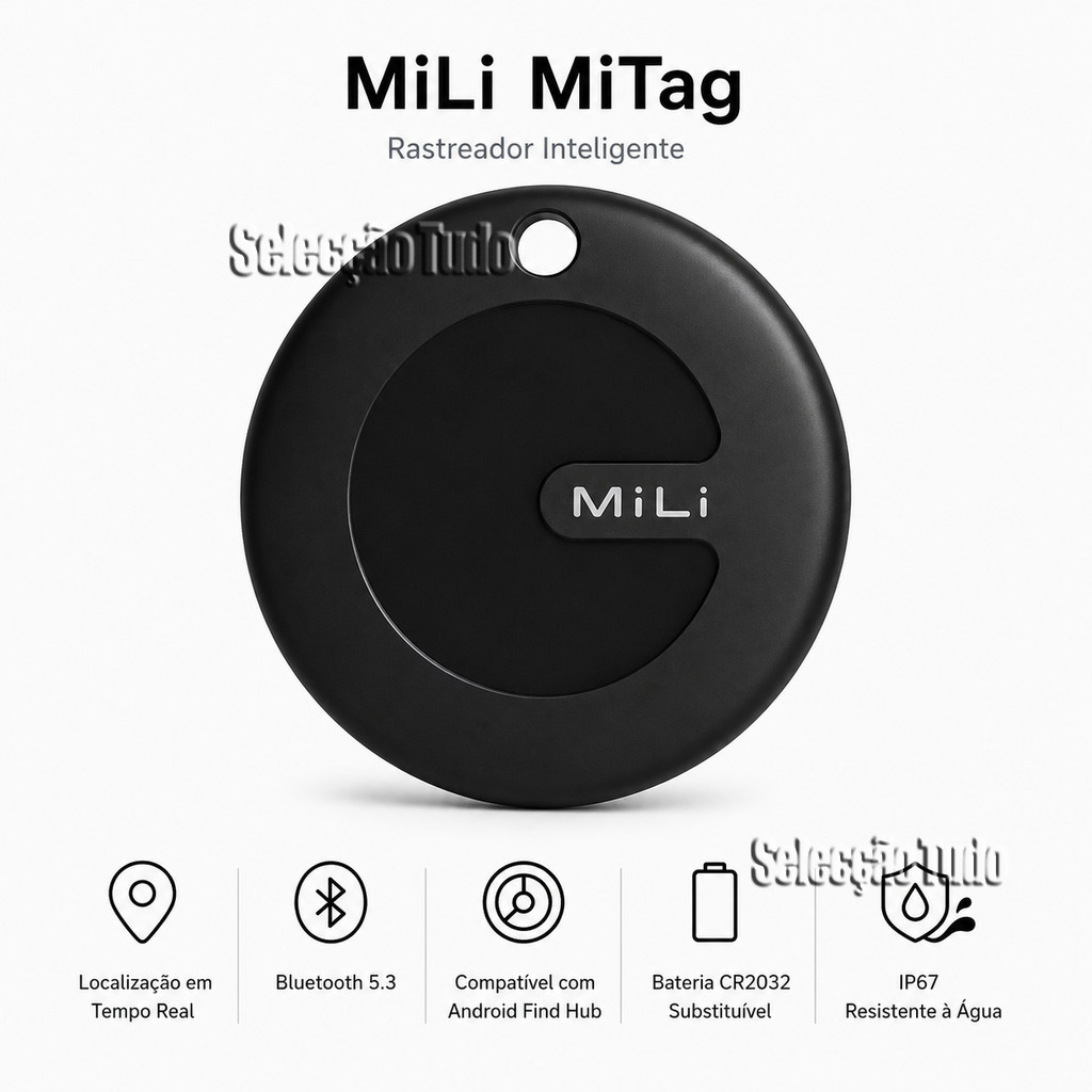 MiLi MiTag Smart Tag Android Encontre Hub Bluetooth 5.3 IP67
