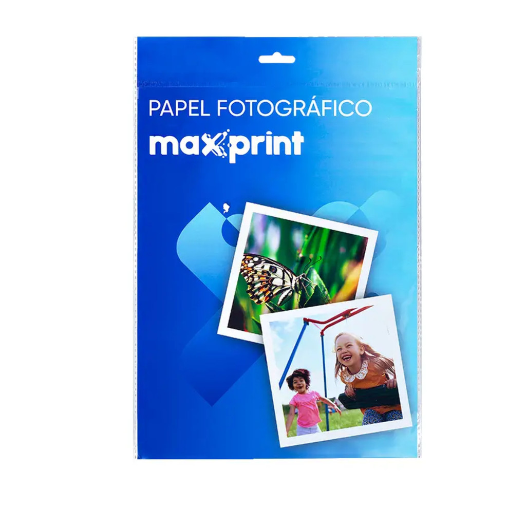 Papel Fotográfico Glossy Maxprint A4 150gsm 20 Folhas